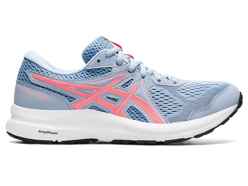 Sapatilhas Running Asics GEL-CONTEND 7 Mulher Luz Azuis, 8648A751.654